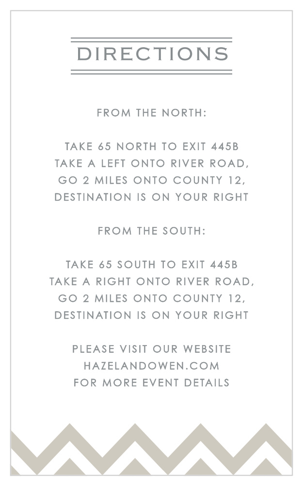 Place to Be Direction Cards