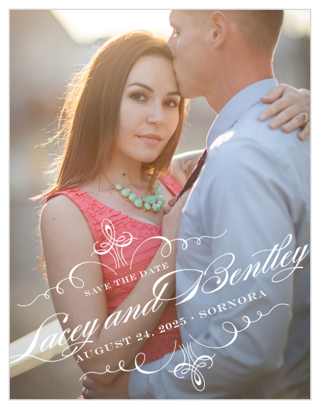 Prim & Proper Save-the-Date Cards ensure that your loved ones mark their calendars well in advance of your special day.