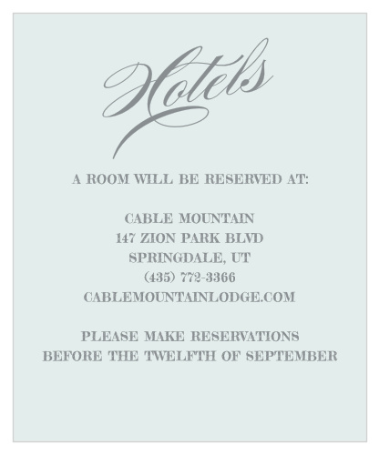 Prim & Proper Accommodation Cards