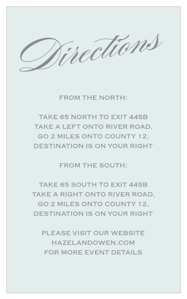 Prim & Proper Direction Cards