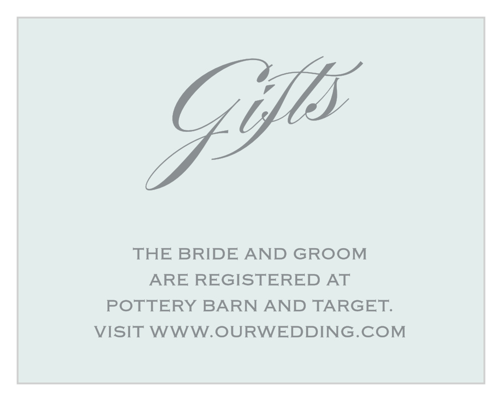 Prim & Proper Registry Cards