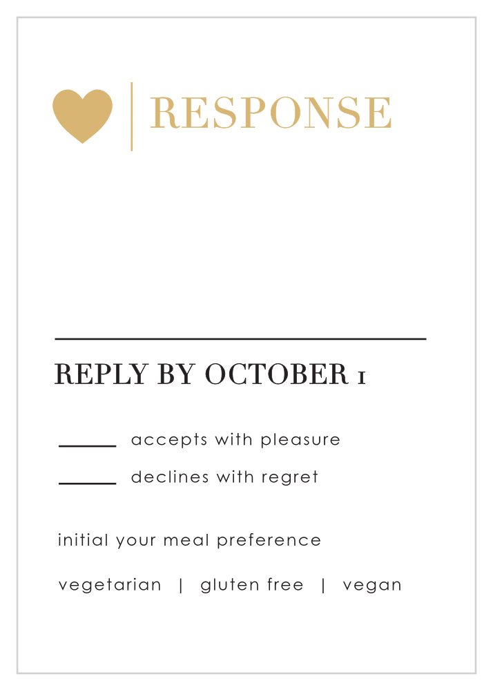 Refined Type Foil Response Cards