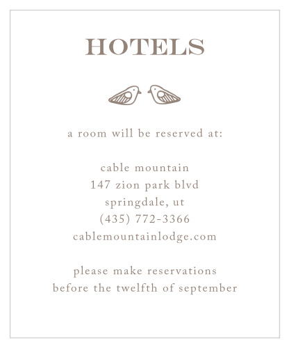 Rustic Barn Accommodation Cards