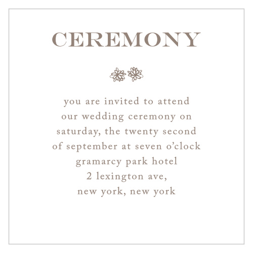 Rustic Barn Ceremony Cards