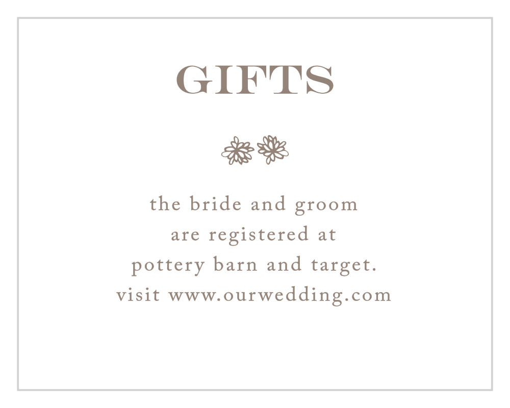 Rustic Barn Registry Cards