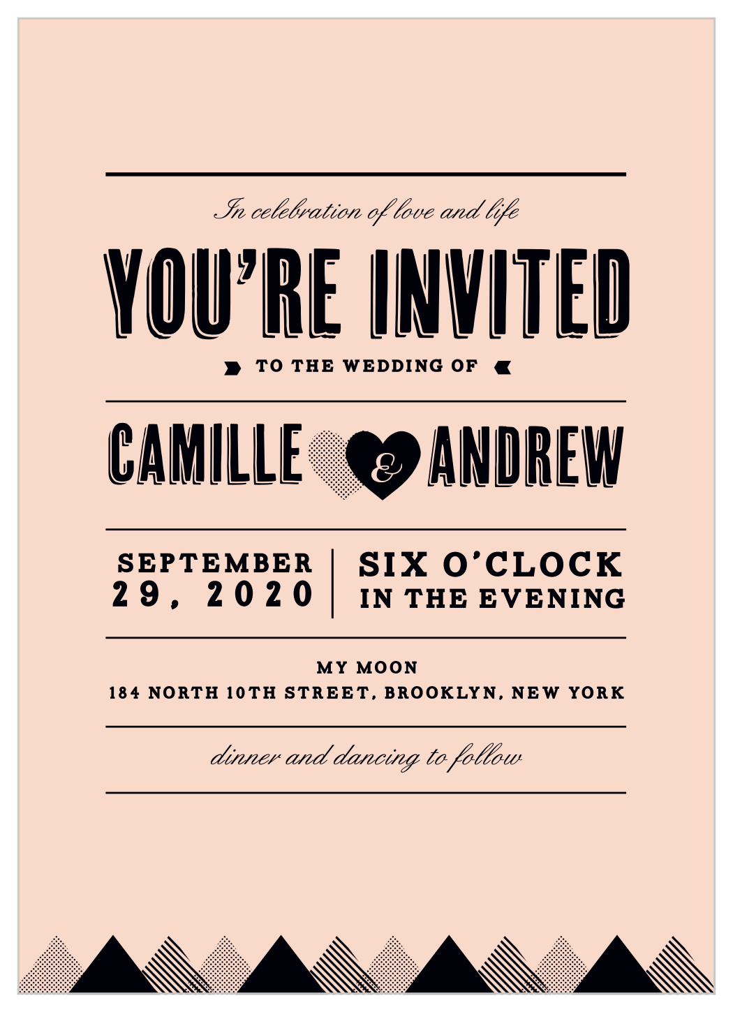 Rough Diamond Wedding Invitations
