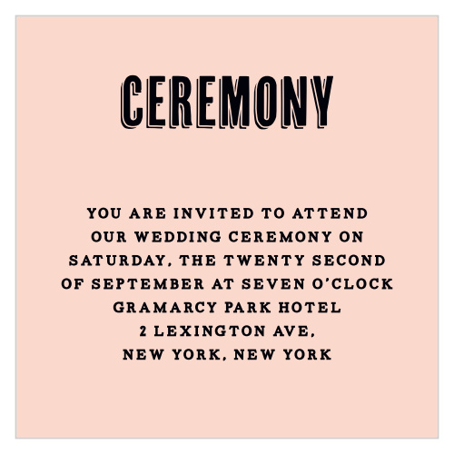 Rough Diamond Ceremony Cards