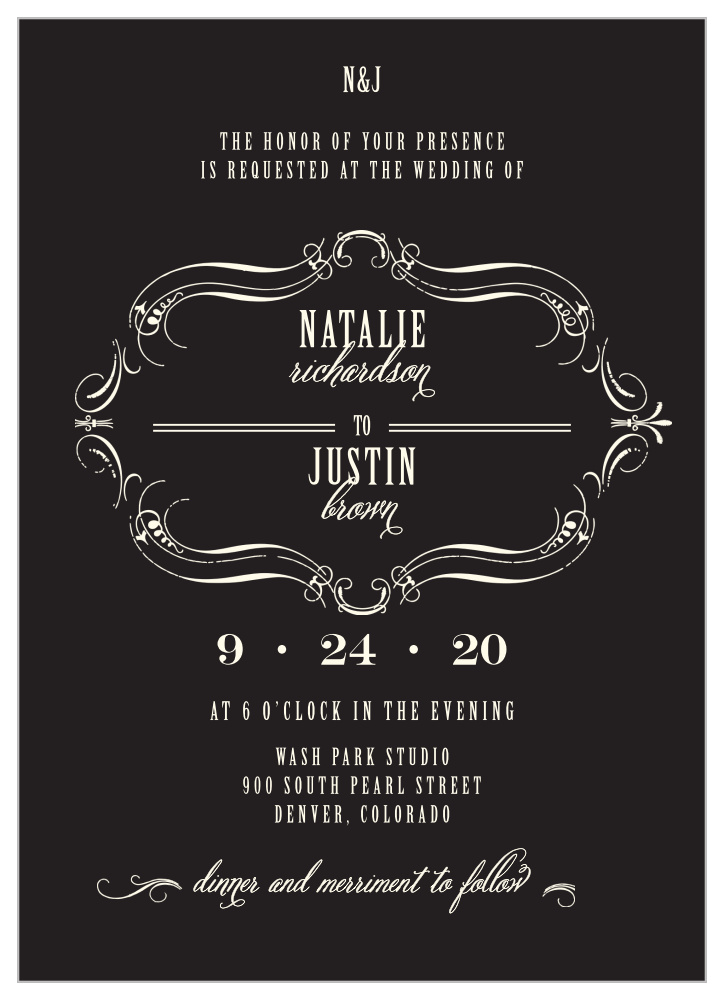 Ex Libris Wedding Invitations