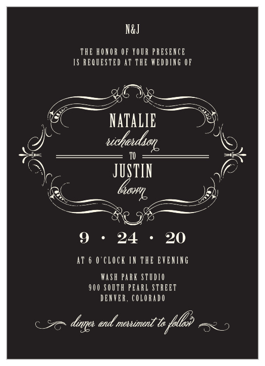 Your guests will adore the Ex Libris Wedding Invitations once they receive them.