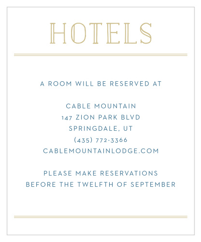High Seas Accommodation Cards