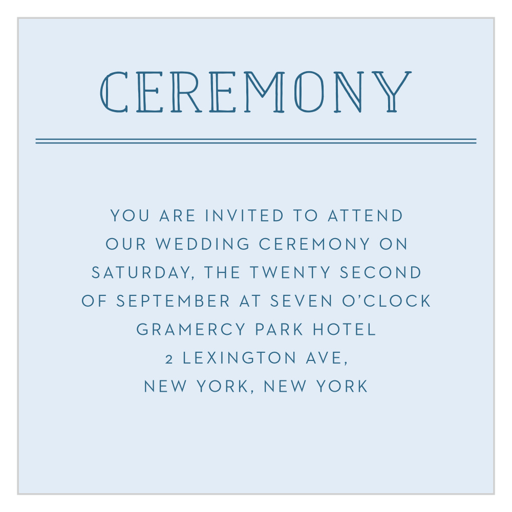 High Seas Ceremony Cards