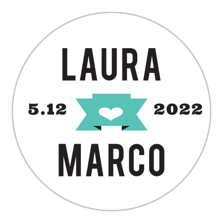 Love Struck Wedding Stickers