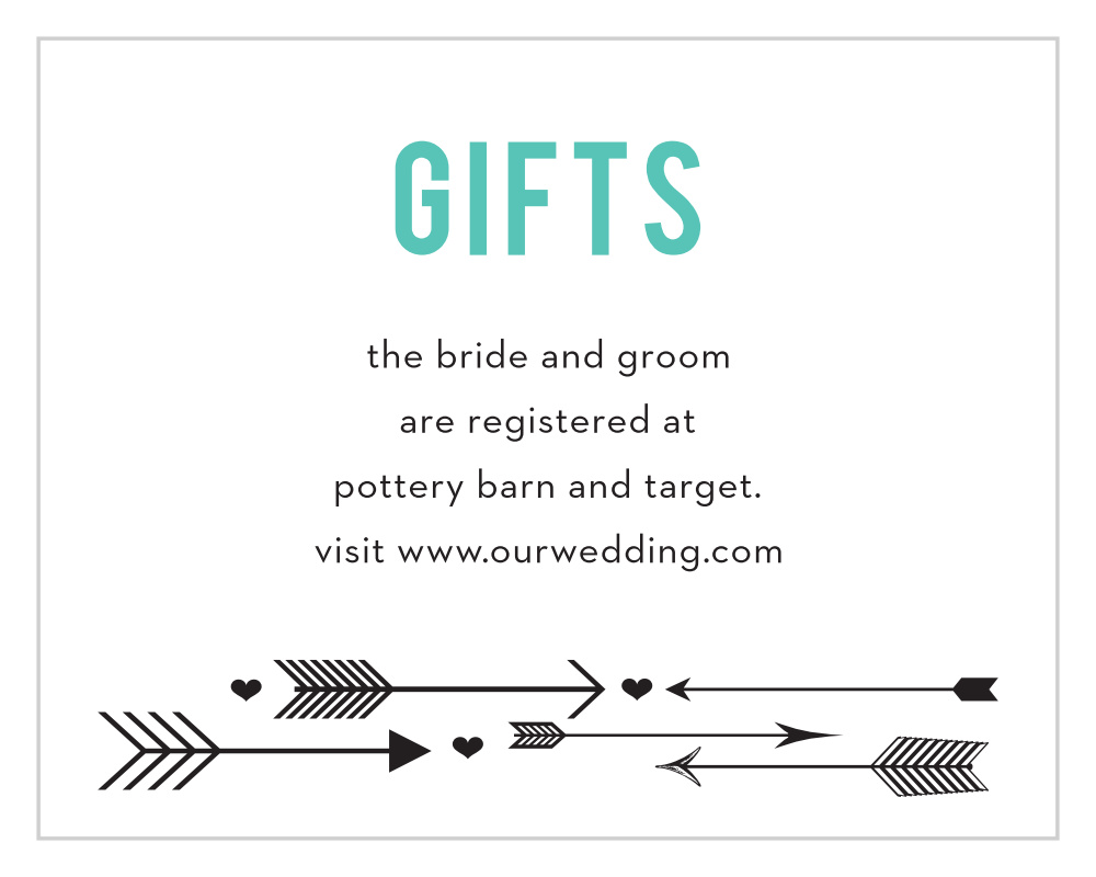Love Struck Registry Cards