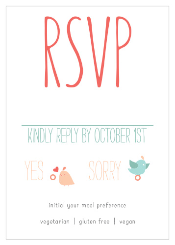 Love Birds Response Cards