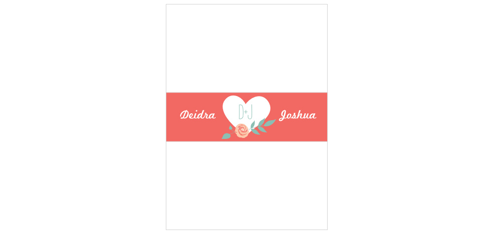 Love Birds Wedding Belly Bands