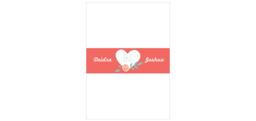Love Birds Wedding Belly Bands