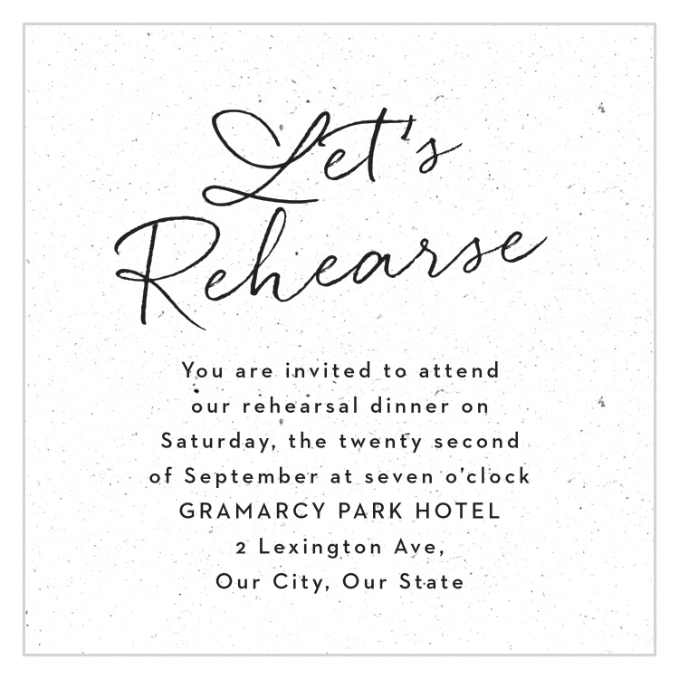 Darling Couple Rehearsal Cards
