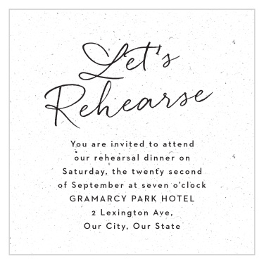 Darling Couple Rehearsal Cards