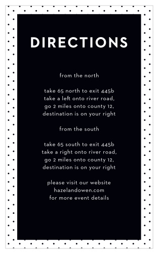 High Contrast Direction Cards