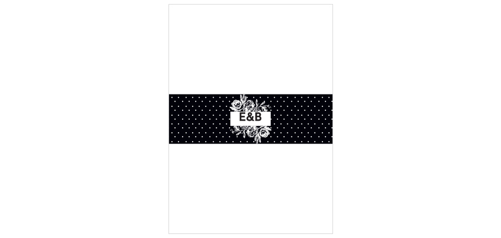 High Contrast Wedding Belly Bands