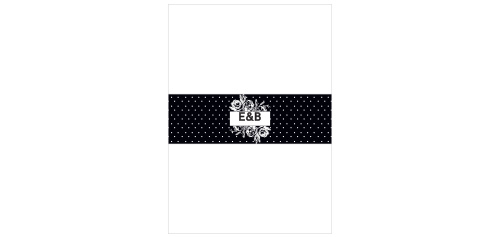 High Contrast Wedding Belly Bands