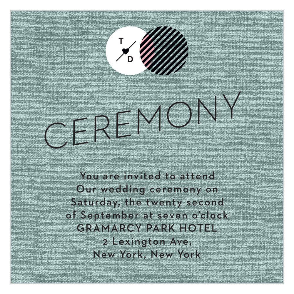 Modern Day Love Ceremony Cards