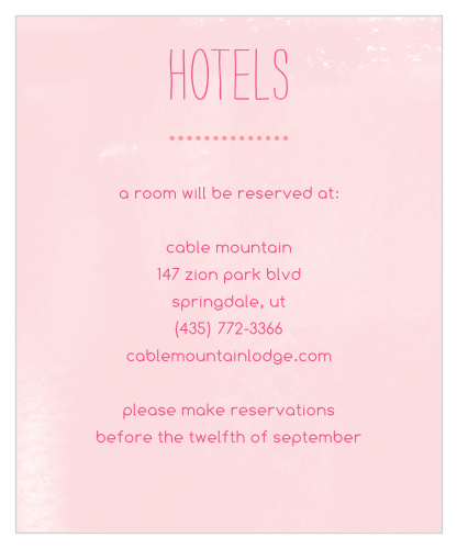 In Bloom Accommodation Cards