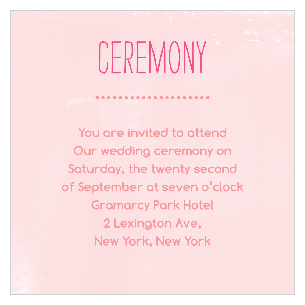 In Bloom Ceremony Cards