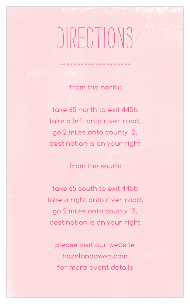 In Bloom Direction Cards