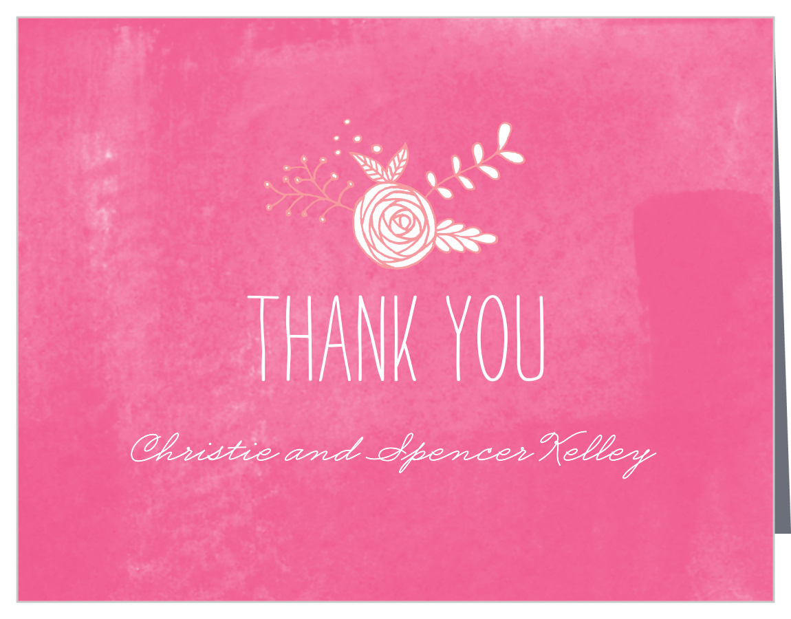 In Bloom Wedding Thank You Cards