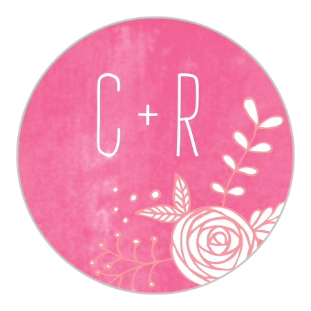 In Bloom Wedding Stickers