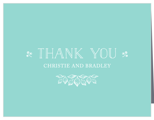 Modern Gold Wedding Thank You Cards