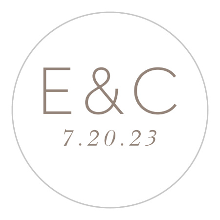 Modern Gold Wedding Stickers