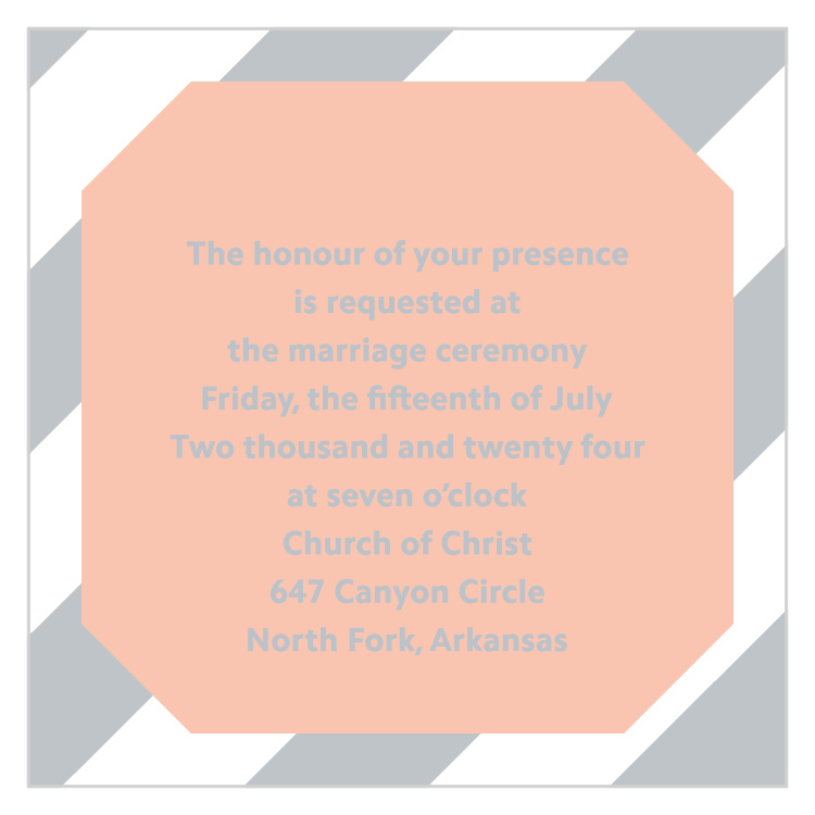 Ribbon & Stripes Ceremony Cards