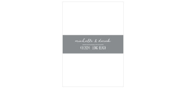 Keep It Simple Wedding Belly Bands