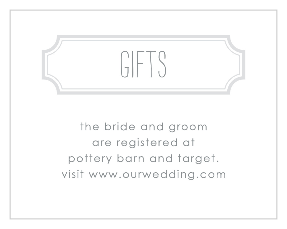 Keep It Simple Registry Cards
