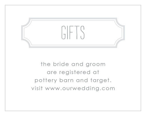 Keep It Simple Registry Cards