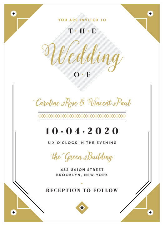 Tell your modern love story with our Modern Story Wedding Invitations.