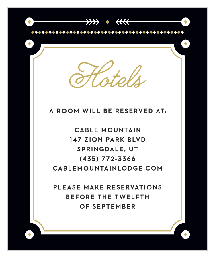 Modern Story Accommodation Cards