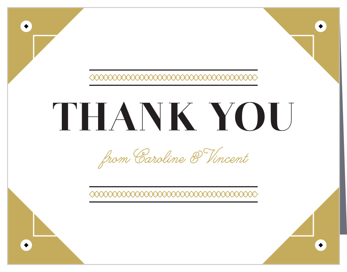 Modern Story Wedding Thank You Cards