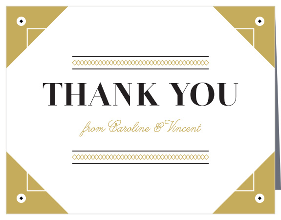 Modern Story Wedding Thank You Cards