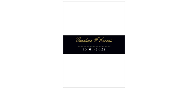 Modern Story Wedding Belly Bands