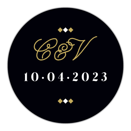 Modern Story Wedding Stickers