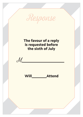Ribbon & Stripes Response Cards