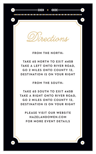Modern Story Foil Direction Cards