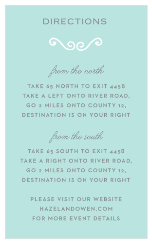 Classy & Curly Direction Cards