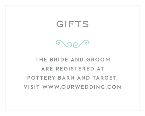 Classy & Curly Registry Cards