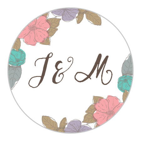 Proper Painterly Wedding Stickers