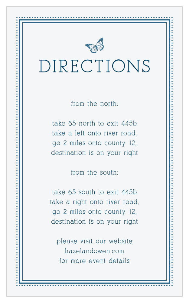 My Dear Direction Cards