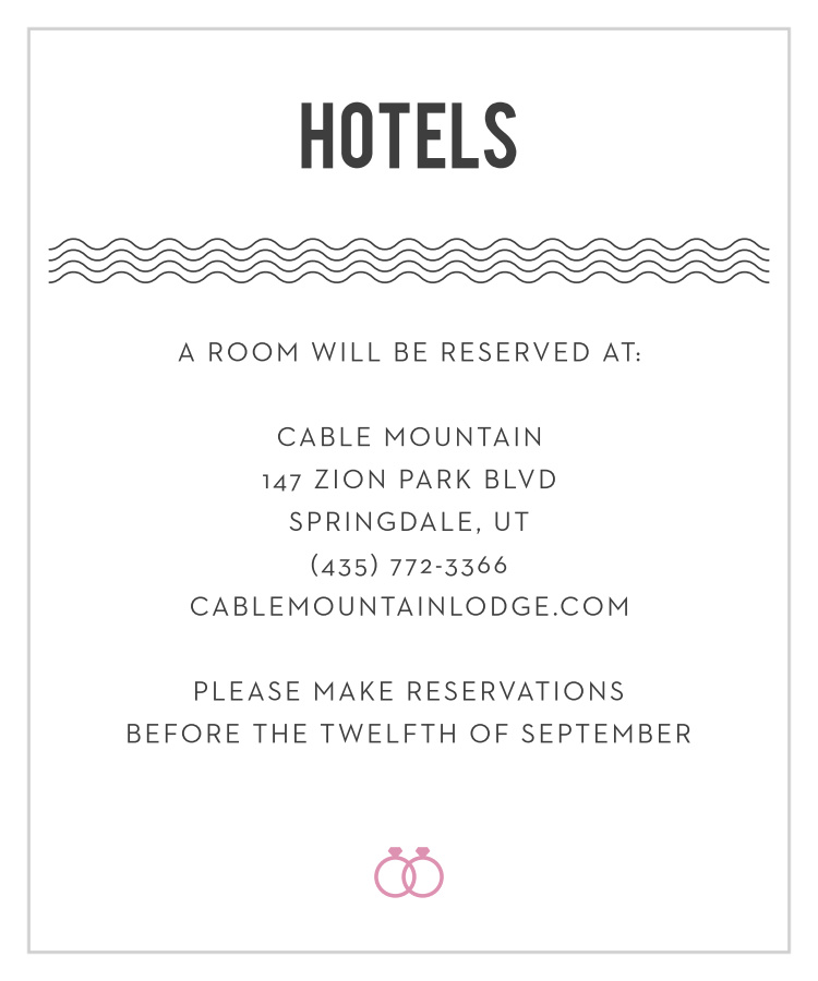 Just My Type Accommodation Cards